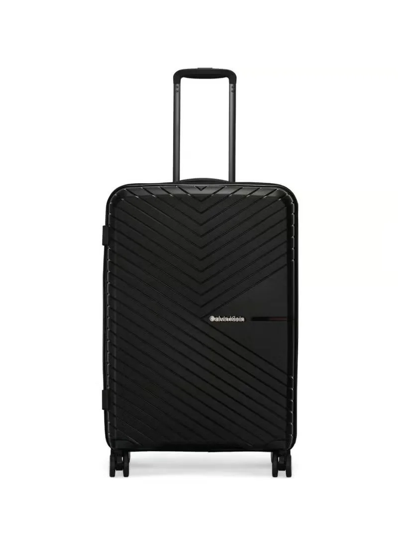 CALVIN KLEIN Calvin Klein Sustain 2.0 3-Piece Hardsided Luggage Set on Wheels for Unisex | Ultra Lightweight ABS with Spinner Wheels 4 Color Black